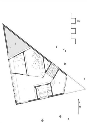 三角形面积建房图图片